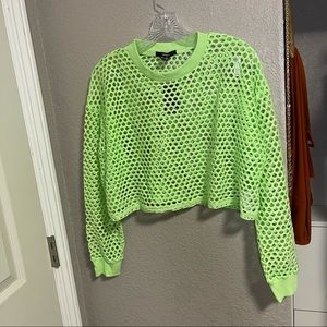 Forever 21 Large Neon Green Crop Top 
NWT